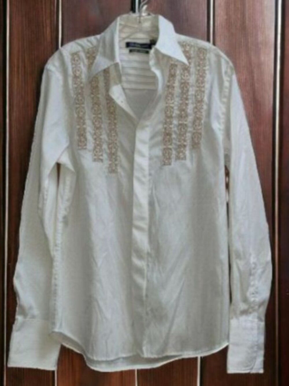Christopher Wicks Clean Laundry S Embroidered The Dogs Casual Button Down Shirt